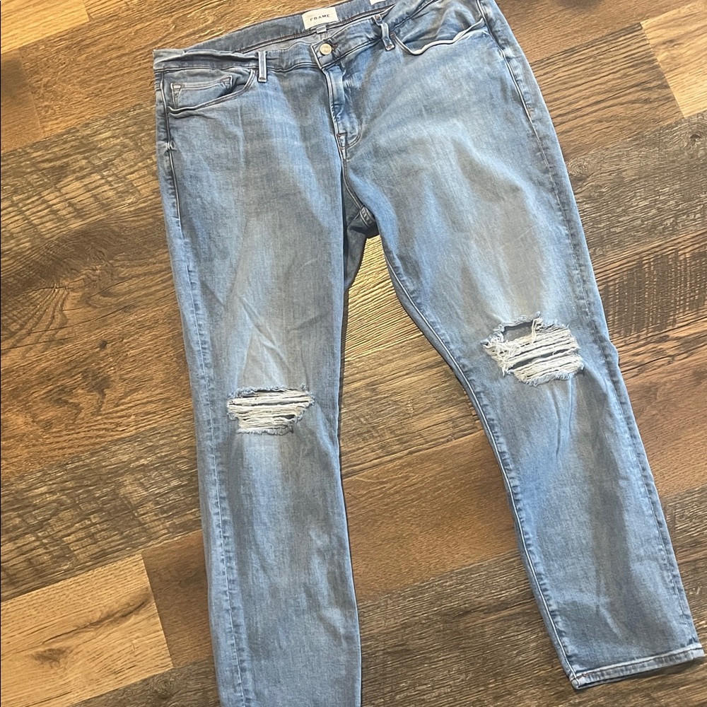 Frame Le Garçon Ripped jeans Aura wash 33 - Picture 3 of 6
